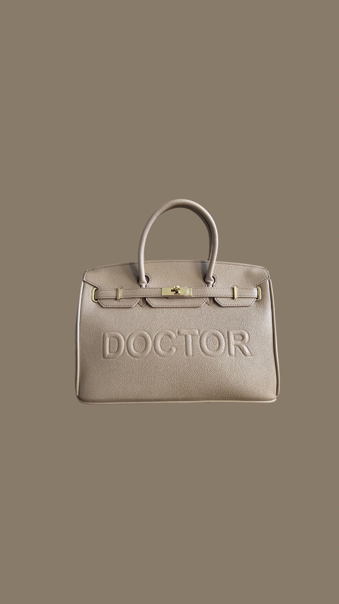 “The Original" Vegan Pebble Leather Luxury Doctor Bag - A Dream - The Woman Doctor