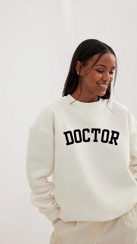 Big Doctor Energy Luxury Unisex Sweatshirt - The Woman Doctor
