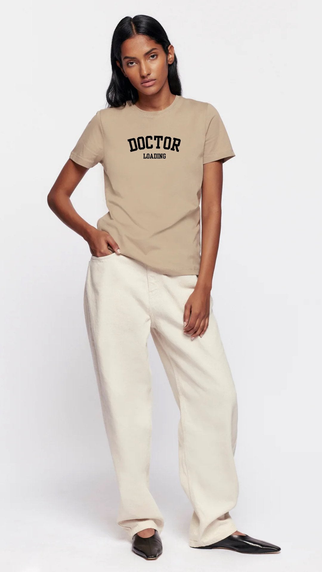 "Doctor Loading" Luxury Unisex T-shirt - The Woman Doctor