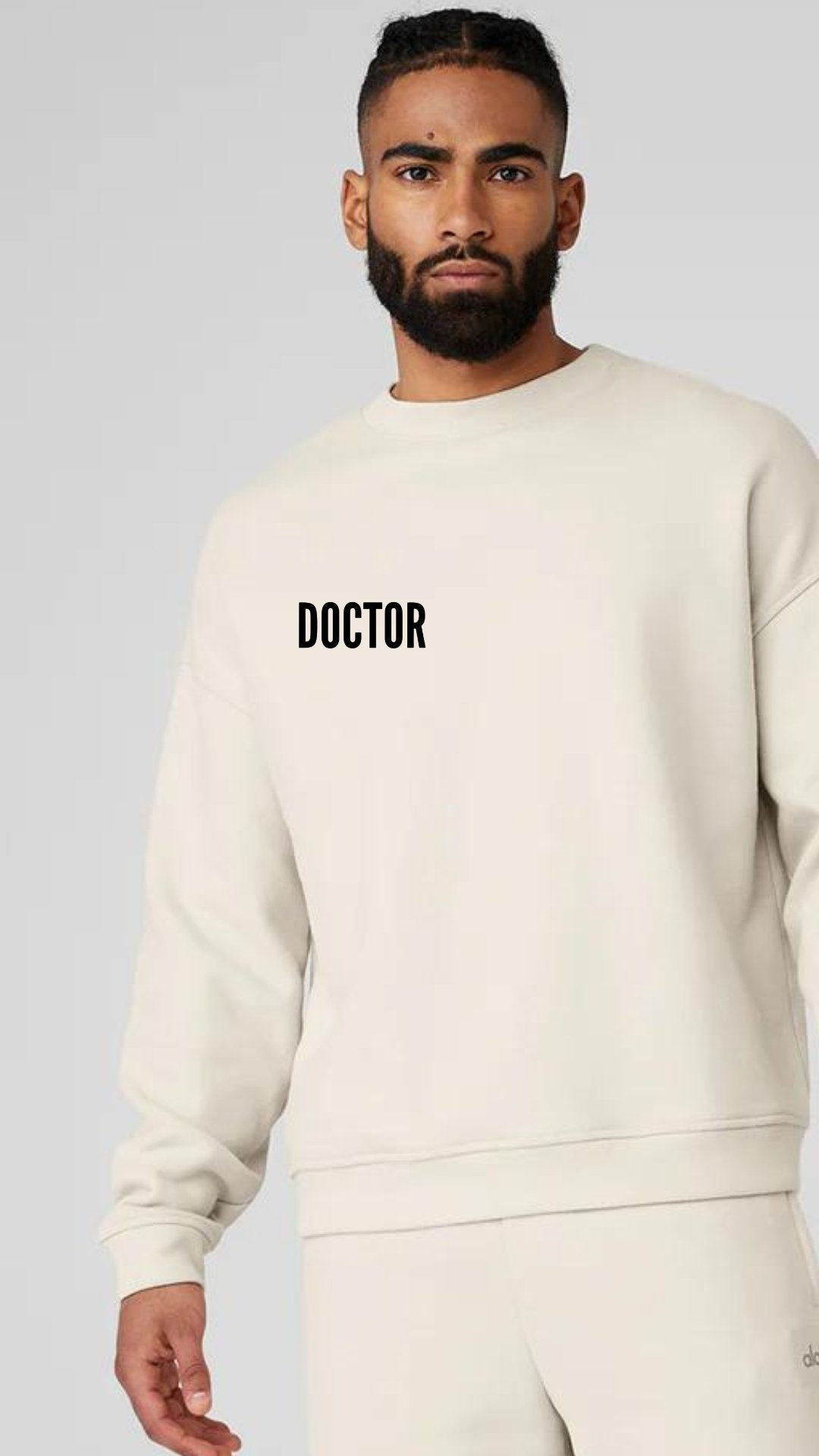 Hi, my name is "DOCTOR______" Luxury Unisex Sweatshirt - The Woman Doctor