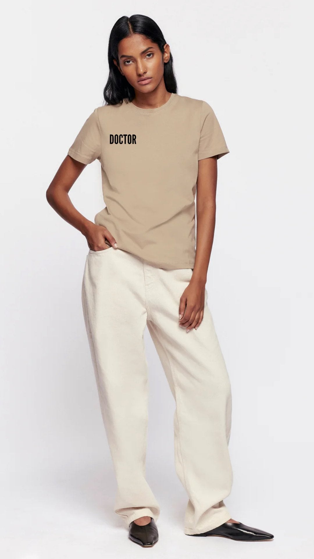 Hi, my name is "DOCTOR______" Luxury Unisex T-shirt - The Woman Doctor