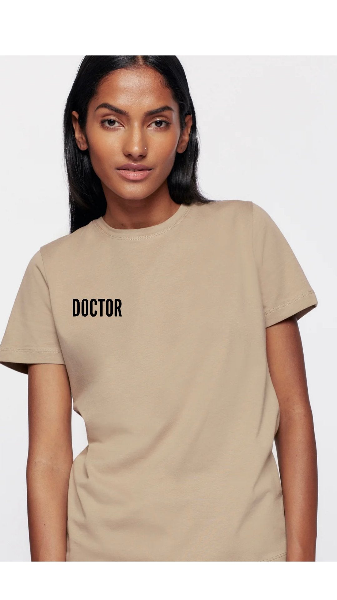 Hi, my name is "DOCTOR______" Luxury Unisex T-shirt - The Woman Doctor